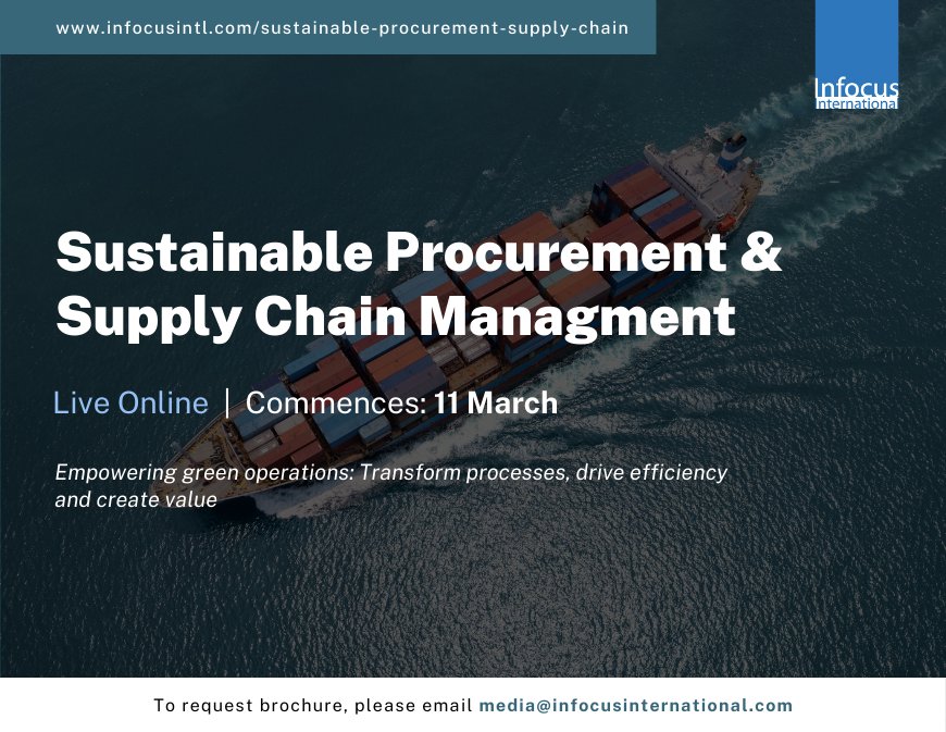 Sustainable Procurement and Supply Chain Management