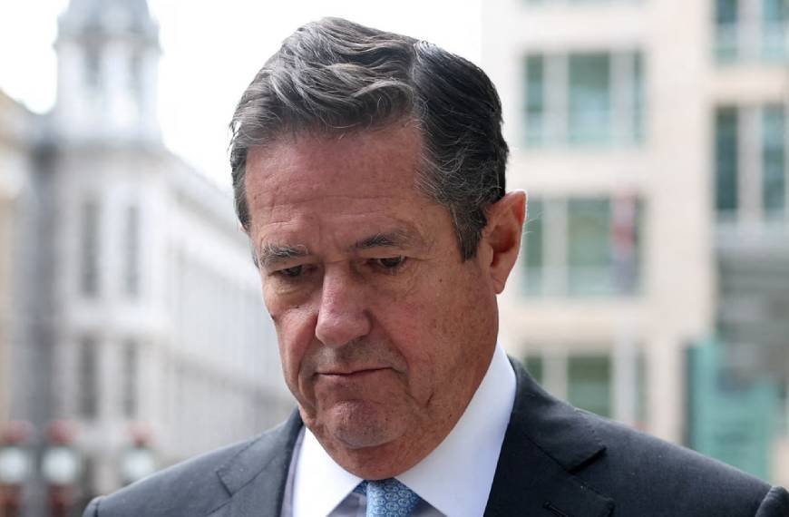 Ex-Barclays boss claims his marriage is at risk after admitting in court to sex with Epstein employee