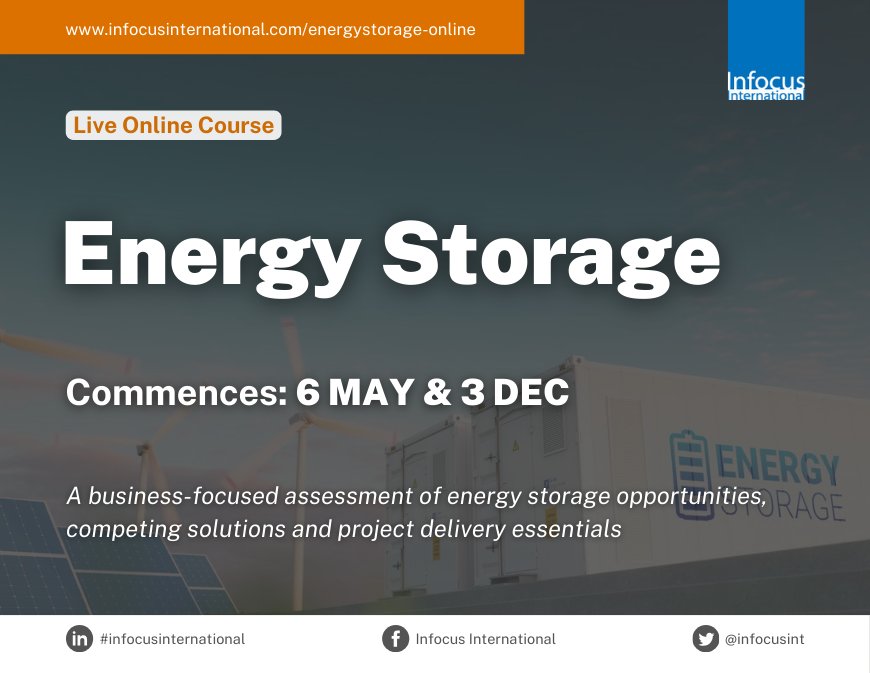 Business-Focused Energy Storage Live Online Course