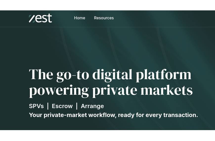 Zest Equity Launches Zest Arrange and Zest Escrow